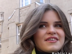 Sexy Russian amateur bangs for camera