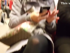 Hot legs in black pantyhose