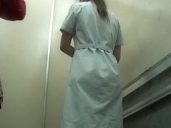 Exciting Japanese sharking action in the lift