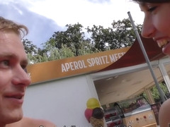 HUNT4K. Attractive chick let horny hunter fuck her right in butthole