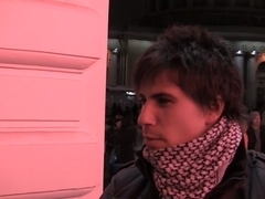 Miami in hot blonde enjoys hard public toilet fuck