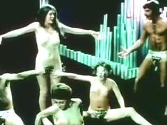 vintage orgy with Jeffrey Hurst, Georgina Spelvin, Andrea True, Harry Reems