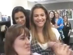 Clothed Sluts Share Cock