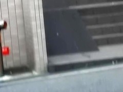 Daylight sharking action with some really stylish Asian bimbo