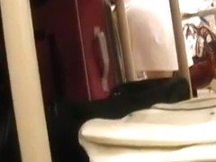 MILF shopping and has her ass caught on spy cam