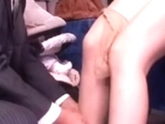 Japanese whore fucked and facialized in a bus