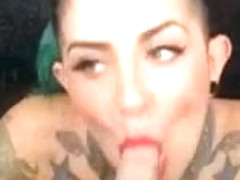 Tattoed Girl show me her bra