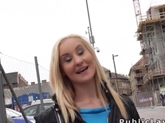 Picked up in public and banged indoor