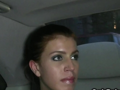 Czech amateur gets pounded in fake taxi