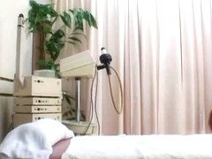 Japanese girl fucked in front of hidden cameras in a massage parlor