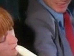 Vintage Hairy French Redhead Sucks And Toys In Car