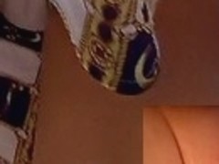 Fantastic upskirt closeup clip