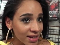 Gorgeous Miia pretending to be naive and innocent while talking to a guy