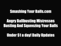 I like watching you bust your own balls - SmashingYourBalls