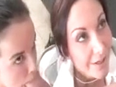 Awesome Brunette Babes Get Pounded Hard