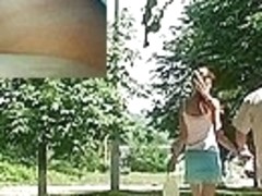 Lacy strap up blue petticoat