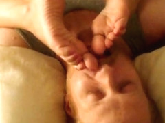 Toes and soles licking