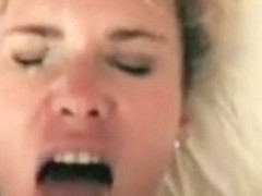 Big dick hubby testing his blonde wife