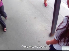 Fucking Glasses - Amanda - Fucked for cash near the bus stop