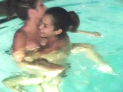 Late Night Hotel Swimming Pool Skinny Dipping Girls Miami Florida - SouthBeachCoeds