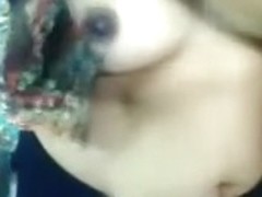 Indian dominant-bitch of my friend takes off her top and makes him touch her milk sacks