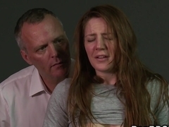 Bent over slave anal banged in dungeon