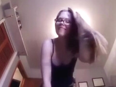 Giantess Calli butt crushes tiny man in jeans