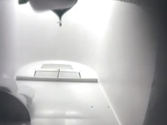 Imagine you are in toilet bowl spying girls pissing