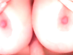 Busty Brunette Cum In Mouth and TitFuck