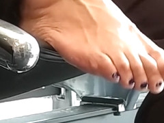Candid Asian Feet At The Airport !!!!