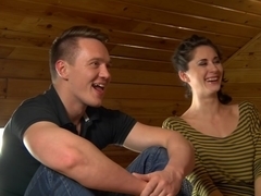 Aruna & Izi & Sabrina & Stephany in lustful orgy with plenty of horny naked students