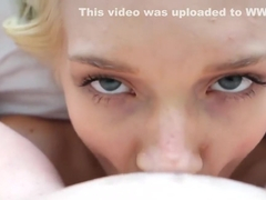 Sexy Blonde Woken Up With Long Tongue