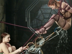 Horny fetish adult clip with exotic pornstar Sabrina Sparx from Waterbondage