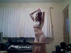 Cute Teen Dancing in Her Undies