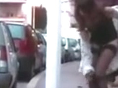 removing panties in public