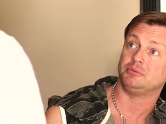 Masseuse jerks guys cock