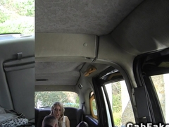 Fake taxi driver eats blonde in boots