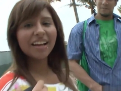 Cute Latina Stunner Has Her Beaver Plugged