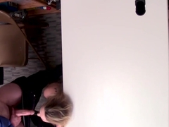 Blonde teen thief gets stripped and humiliated by the LP Officer