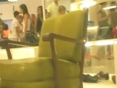 Hot candid camera gets shoved up a chicks ass by a public voyeur