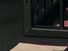 Ebony mistress interracial pounded in dungeon