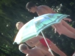 Amazing young nudist hidden beach video