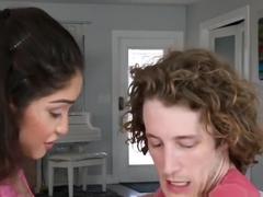 Skinny latina creampied