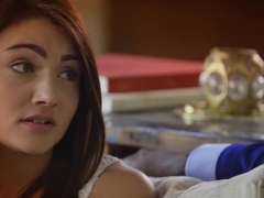 First Interracial for skinny beauty Adria Rae