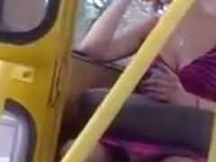 upskirt in the bus