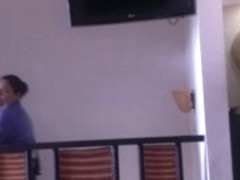 Maid at the hotel in Colombia