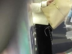 Public sharking scene of tempting Japanese chick caught off the guard
