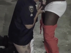 Black D.O.C. Inmate Fucks Police Officer In Jail