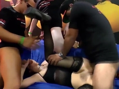 Fetish bitch slurps jizz
