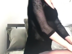 amazing tease and denial in shiny pantyhose layers ... jerk off her order